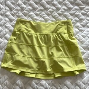 Lululemon Yellow / Lime Green Skirt